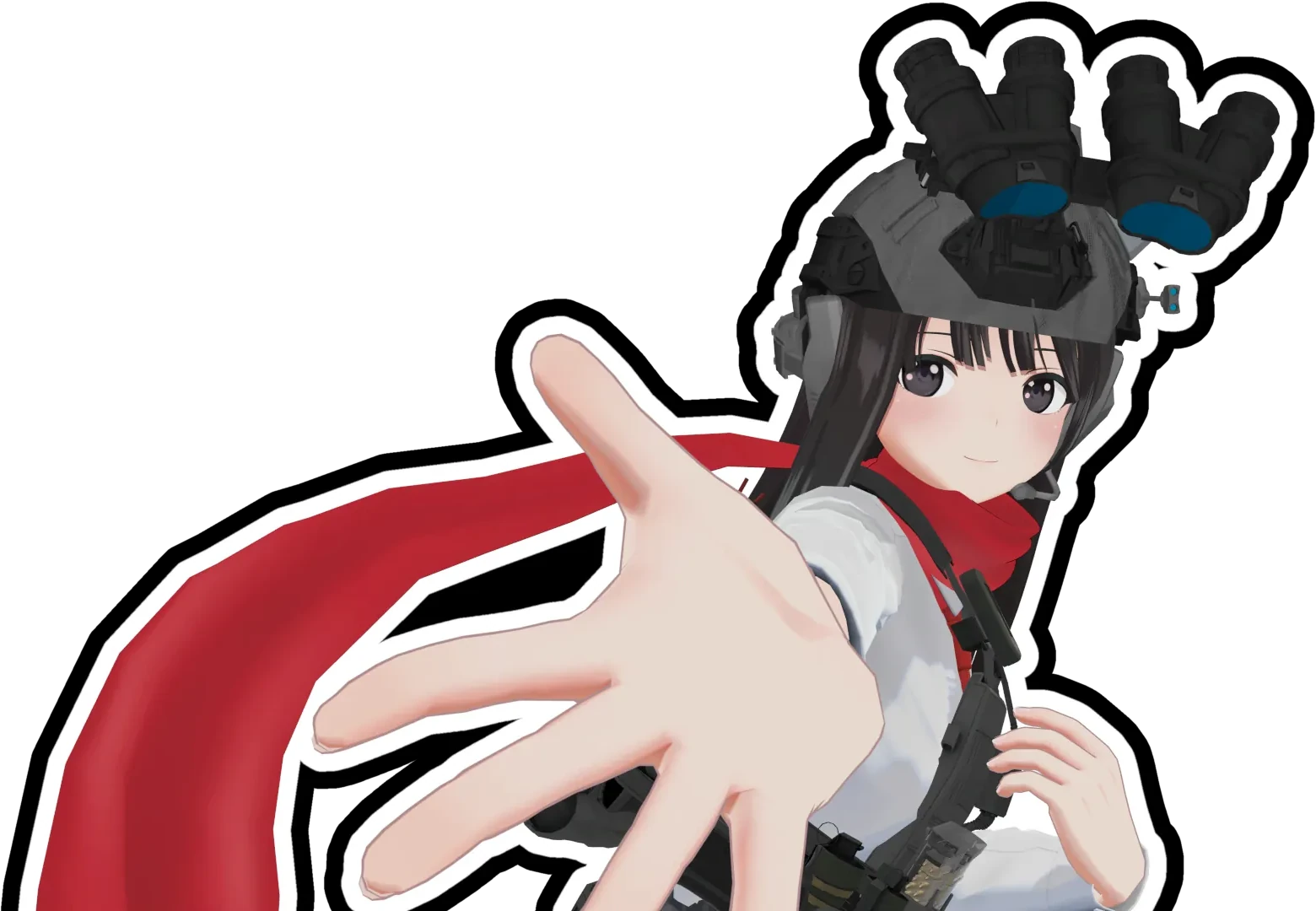 手を伸ばす桜井レイ